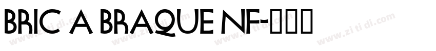 Bric a Braque NF字体转换